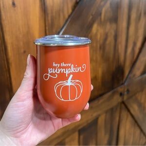 Kids fall pumpkin tumbler